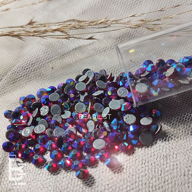 PERMATA TEMPEL / KRISTAL HOTFIX AB/ TEMPEL - SS 16 & SS 20 - WARNA Pelangi / 144 pcs / (±)1440 pcs