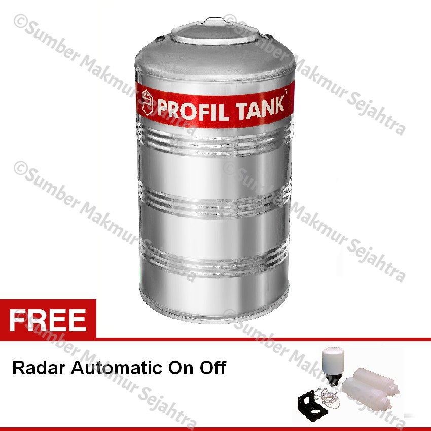 Tangki Air / Tandon Toren Profil Stainless Datar 560 Liter - PS 700 D