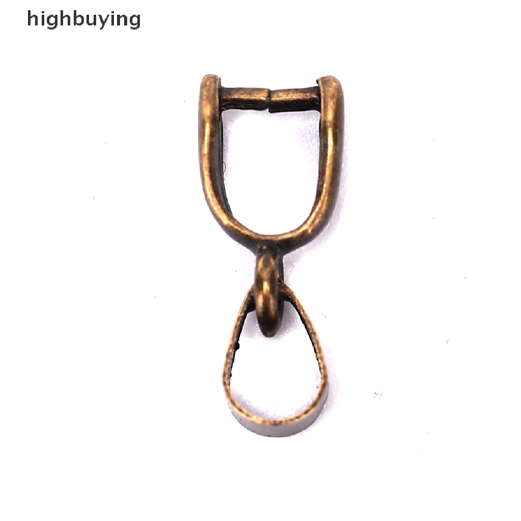 Hbid 20PCS Klip Konektor Liontin Perhiasan Warna Silver / Perunggu / Emas