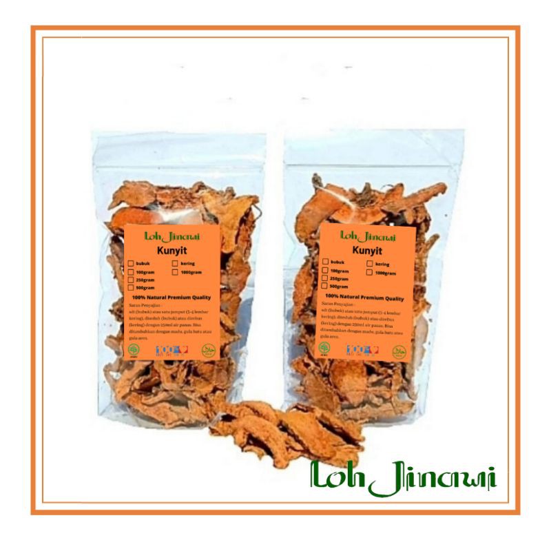 

Kunyit kering rajang 100gram murni tanpa campuran