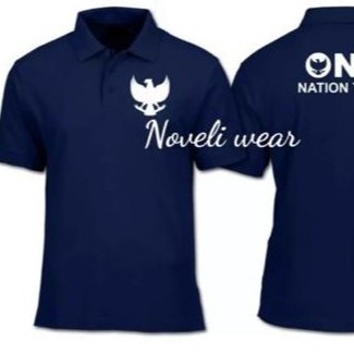 Noveli wear - Kaos polo shirt | kaos kerah pria | kaos polo distro logo bordir Garuda