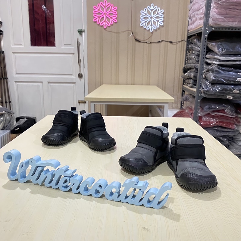 Baby winter boots sepatu bayi musim dingin import hangat water resistant inner fleece bulu anti slip snow shoes anak kecil boot