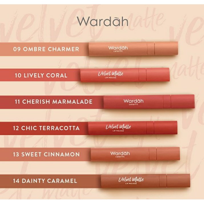 Wardah Colorfit Velvet Matte Lip Mousse 4gr