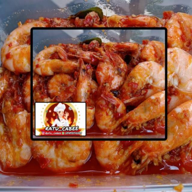 

Udang balado pedasss