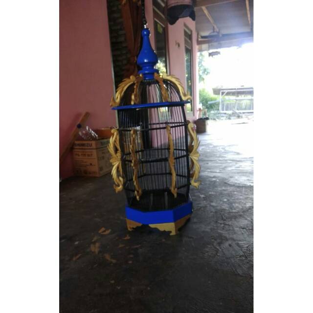 Sangkar Segi 8 Uk 25 X 35 Bahan Jati Full Ruji Fiber Khusus Pleci Prenjak Ciblek Shopee Indonesia