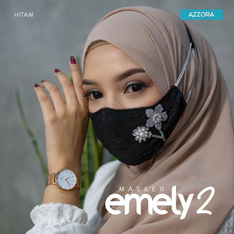 MASKER EMELY(Headloop Mask) Original Azzora Hijab