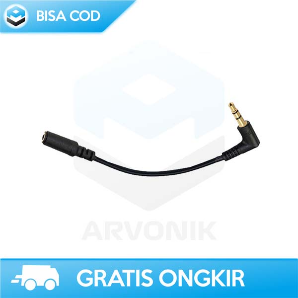 CONVERTER AUX CABLE AUDIO GOLD PLATE KABEL TPU 4 POLE JACK 16 CM 3.5MM