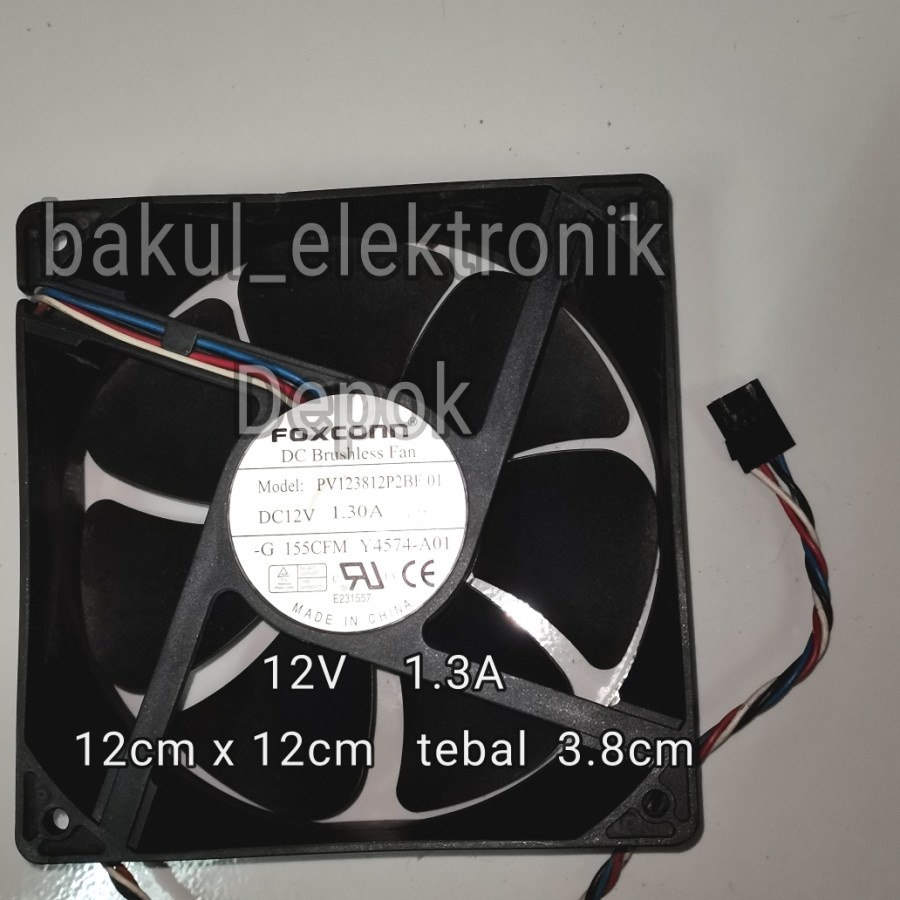FAN ANTMINER FOXCONN 12CM 12V 1.3A