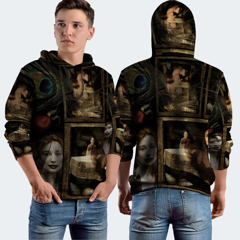 Jaket Hoodie Fullprint Tori Amos Bahan Polyester Jersey