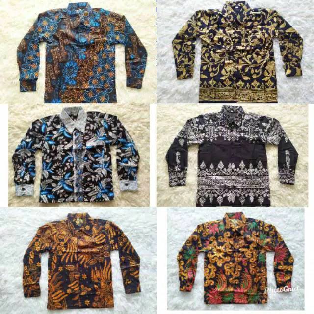 KEMEJA BATIK ANAK  COWOK  BAJU  BATIK ANAK  COWOK  BATIK ANAK  