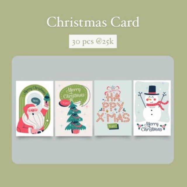 

TAG NATAL/CHRISTMAS CARD (isi 30pcs)