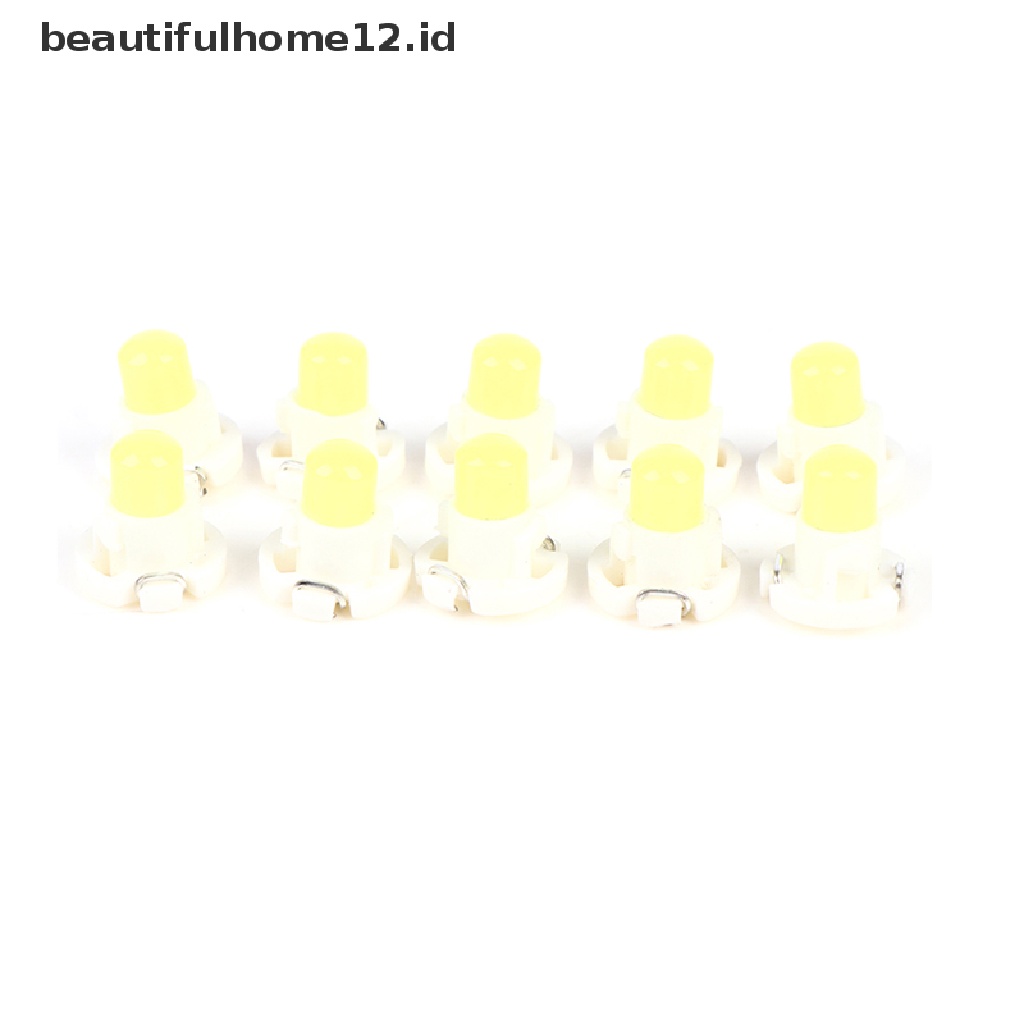 【beautifulhome12.id】 10PCS T3 T4.2 COB Car LED Instrument Panel Lights Dashboard Indicator 12V .