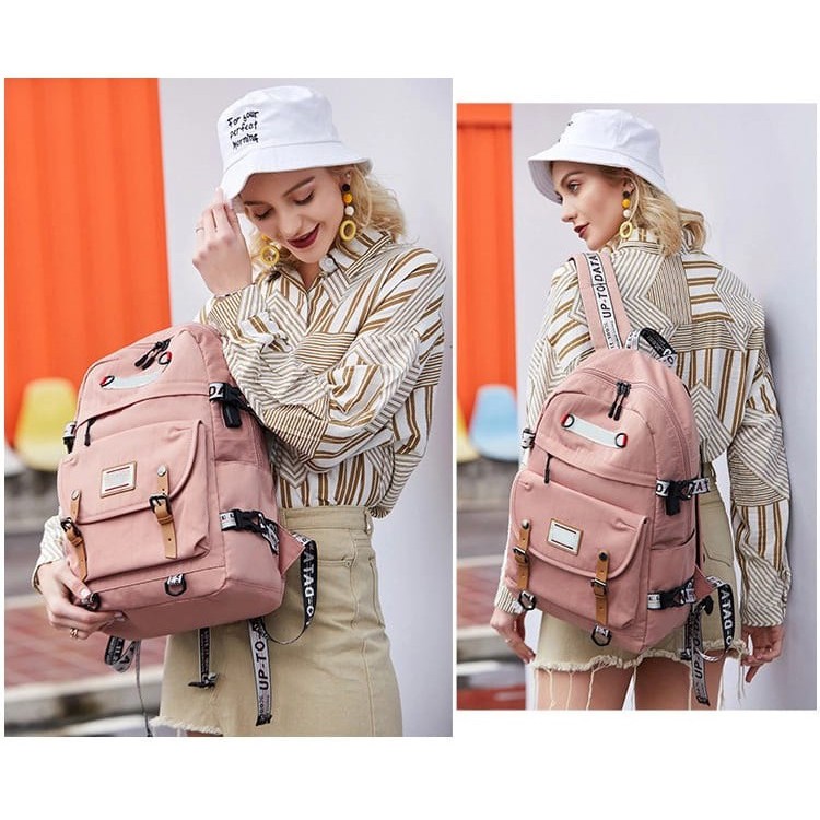 [COD] Tas Ransel Remaja Perempuan Sekolah Backpack Terbaru Style Korea