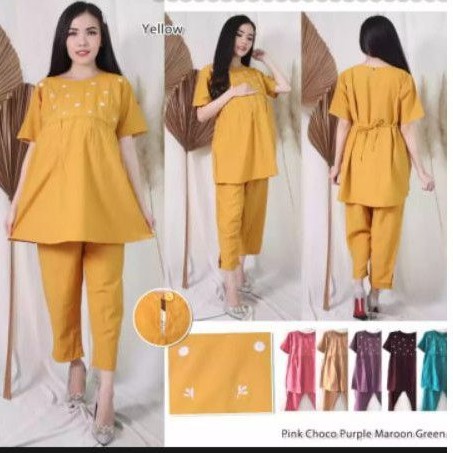 IoriShop/stelan baju hamil/dress hamil/baju hamil/pakaian wanita[COD]/ST16