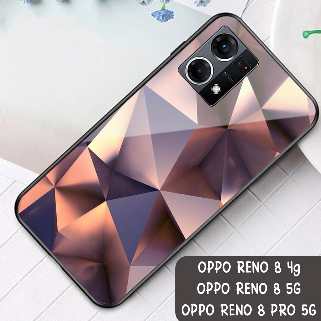 [G11] CASE OPPO RENO 8 4G - RENO 8 5G - RENO 8 PRO 5G  - SOFTCASE GLASS KACA RENO 8 4G - RENO 8 5G -