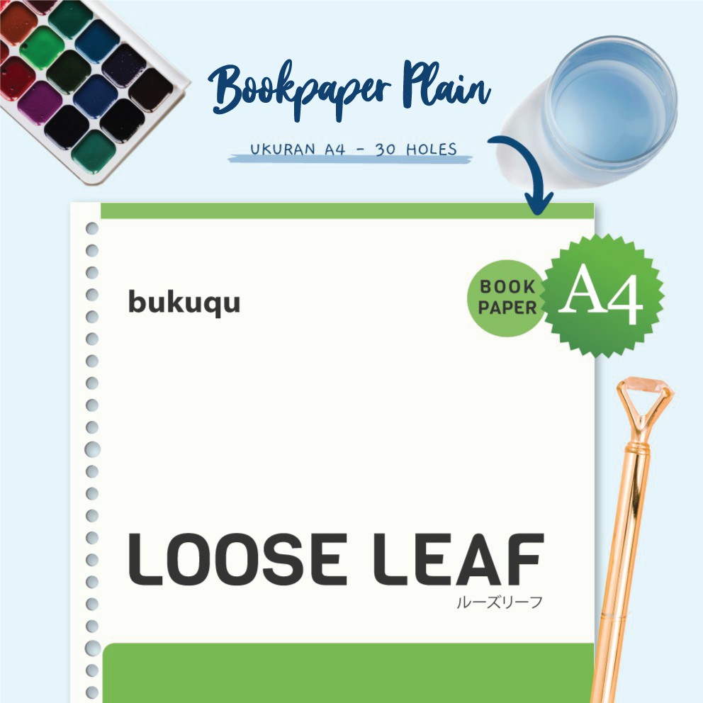 Kertas Binder A4 Bookpaper Loose Leaf - Kertas POLOS