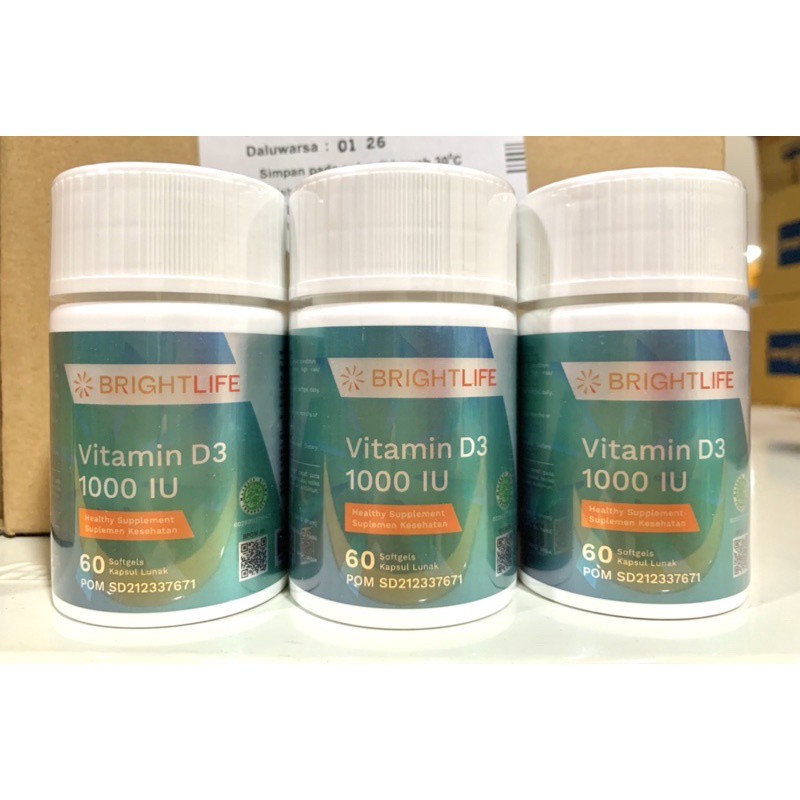 BRIGHTLIFE VITAMIN D3 1000 IU ISI 60 SOFTCAPSULE