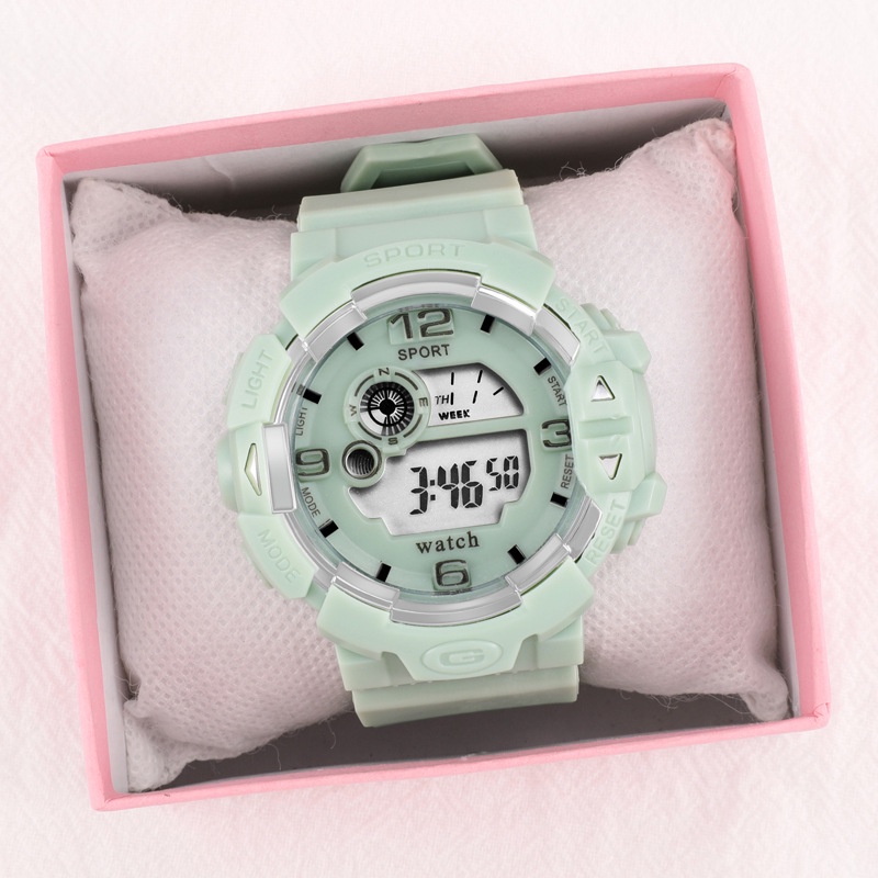 Jam Tangan Sport Wanita Dan Pria Digital Rubber Gaya Korea Fashion Import