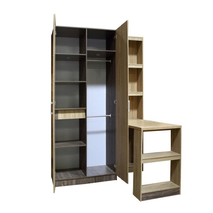 Kirana Lemari 2 Pintu dengan Meja Belajar Sandiego