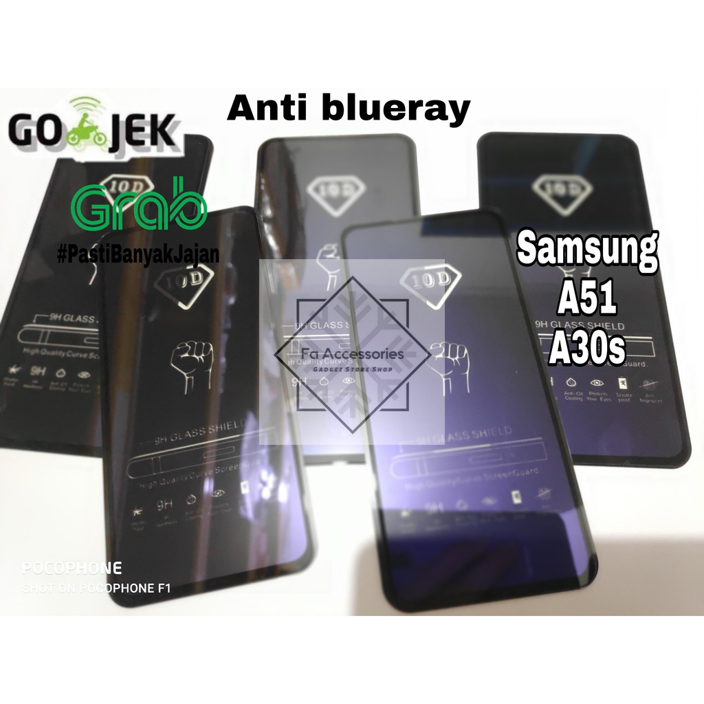 Tempered Glass Bluray Anti Blue Light samsung A51 A30S 10D 99D Screen Protector