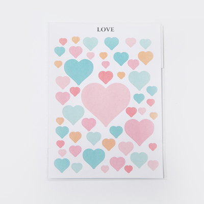 imoda 1lembar Stiker Berwarna-warni Lucu Diary Jurnal Alat Tulis Serpihan Scrapbooking DIY Dekorasi-A