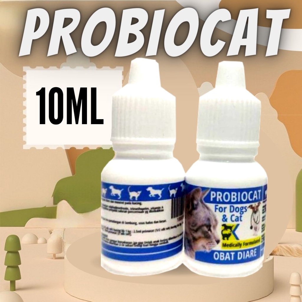 Obat Muntah Diare Mencret Kucing Anjing 10ml PROBIOCAT FEZONE