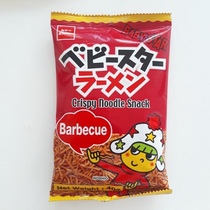 

Baby Star Crispy Noodle Snack 40gr BBQ Fried Noodle / Snack Mie Jepang