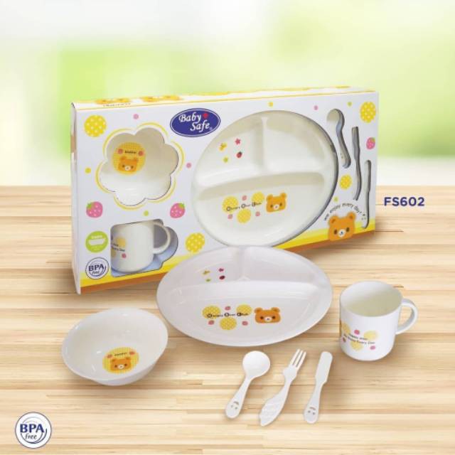 Baby Safe Multi Function Tableware Set FS602 / Tempat Makan Anak Set