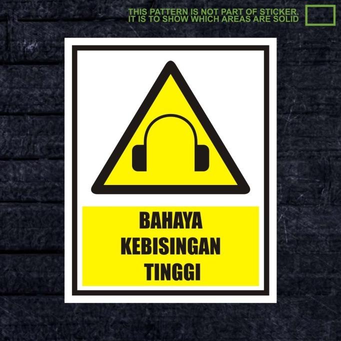 

*$*$*$*$] akrilik sign rambu bahaya kebisingan tinggi 20x25 cm
