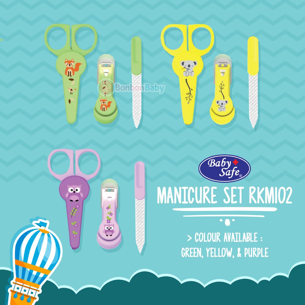 Gunting kuku bayi Babysafe Manicure Set RKM102