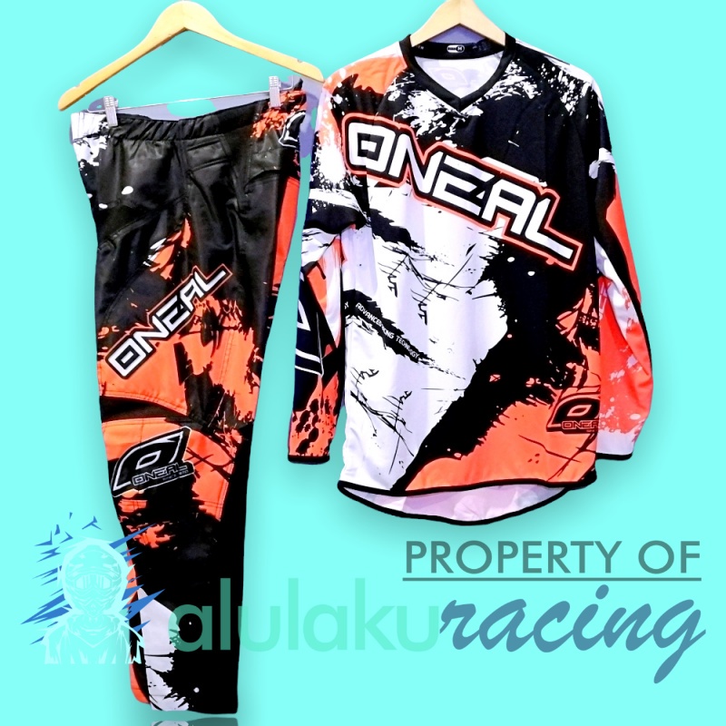 Jersey &amp; Celana Motocross MX Trail Satu Set for Trabas Adventure - 034