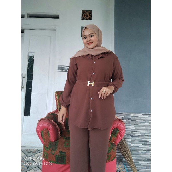 One set/ setelan wanita Cringkel airflow busui jumbo