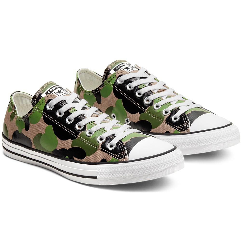 Sepatu Converse Chuck Taylor Allstar Archival Camo Ox Men Sneaker Casual Style Army Original 100%