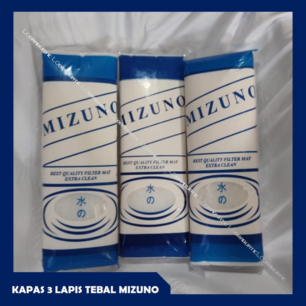 KAPAS 3 LAPIS TEBAL MERK MIZUNO BY LODRAQUATIC FILTER AQUARIUM 3 LAPIS TEBAL AQUARIUM BUSA FILTER AQUARIUM UKURAN 30 x 10  FILTER AQUARIUM MEDIA FILTER KOLAM KAPAS UNDERGRAVEL FILTER UNDERGRAVEL KAPAS BUSA FILTER AQUARIUM FILTER AQUASCAPE