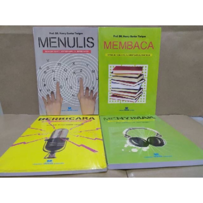 Jual Paket 4 Buku Henry Guntur Tarigan Membaca Menyimak Menulis