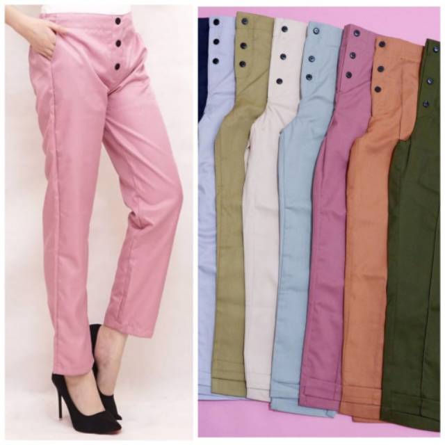 Fourfashion Celana Ebilla New Stuff Chinos Double Button