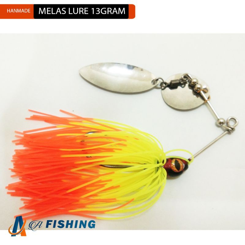 SPINER DOUBLE BLADE I UMPAN DALAM I I UMPAN CASTING IKAN GABUS DAN TOMAN I MELAS LURE