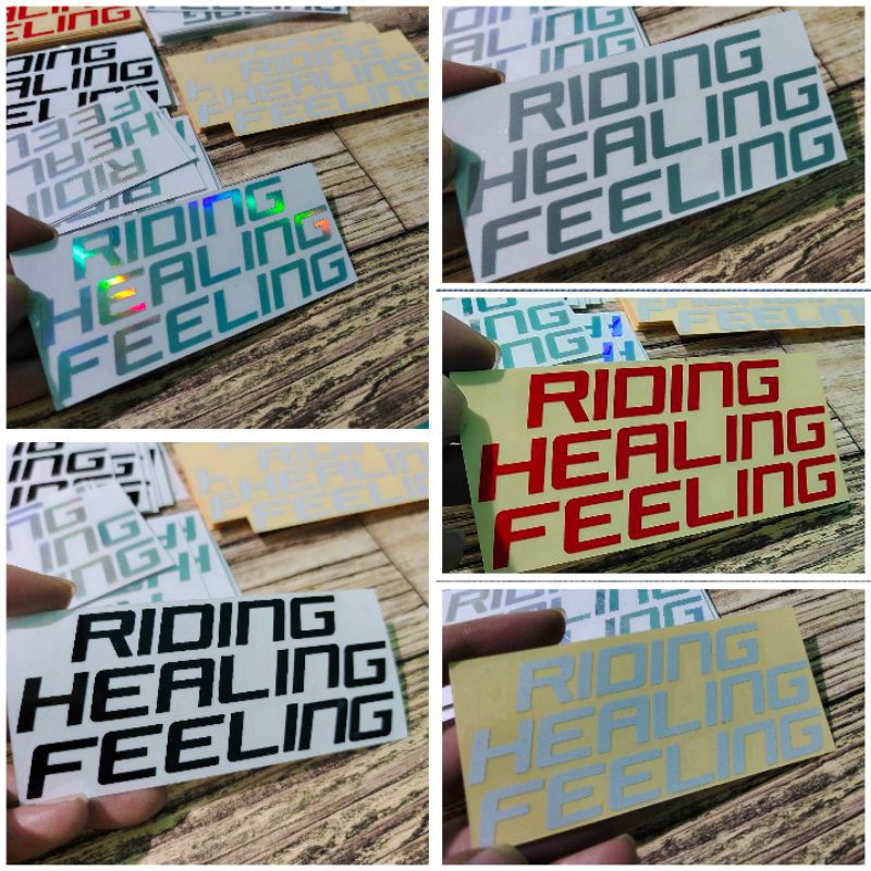 STICKER RIDING HEALING FEELING CUTTING