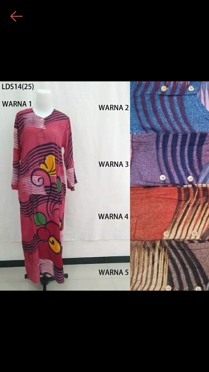 Long Dress Daster Batik Pekalongan 14