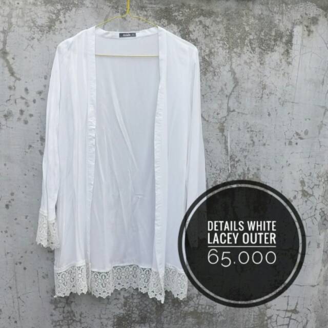 DETAILS White Lace Outer (preloved)
