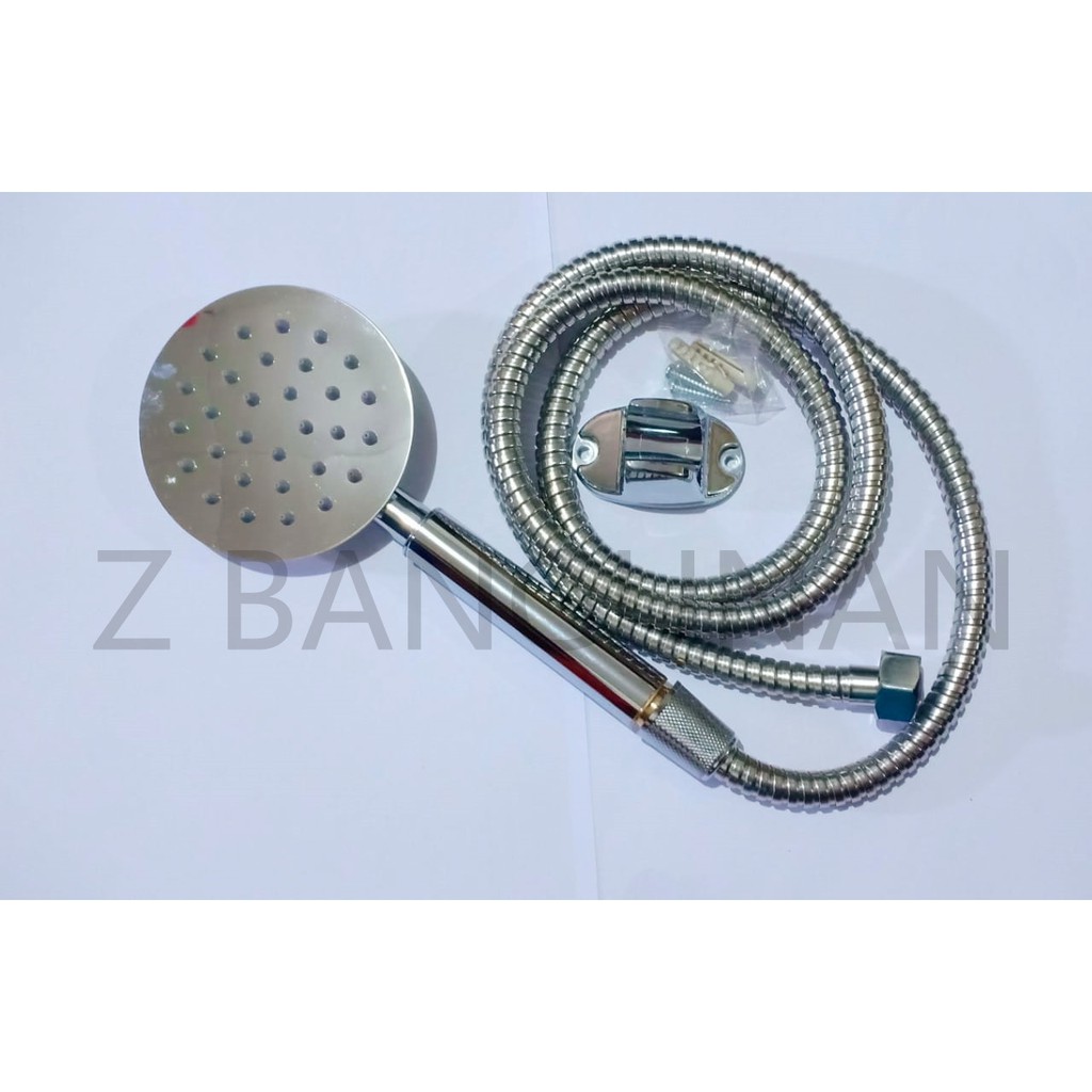 Hand Shower Stainless Set/Handshower Stenlis Minimalis/Handshower Murah/Handshower Mandi