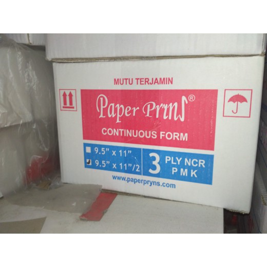 

Unik Kertas Continuous Form Paper Pryns 3ply Bagi 2 Putih Merah Kuning Terlaris