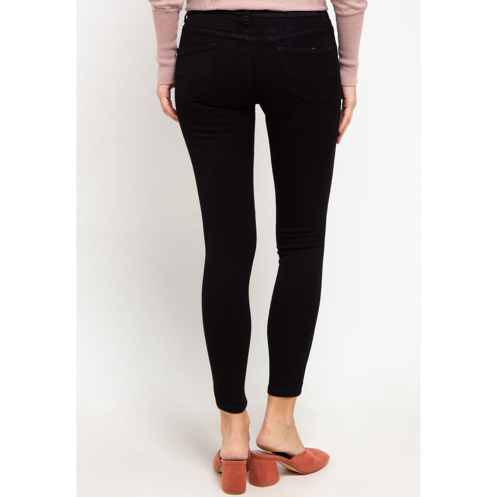 TRIPLE Ladies Celana Jeans Stretch Slim Fit Super Black (265 777 23) / Ramayana Jatinegara