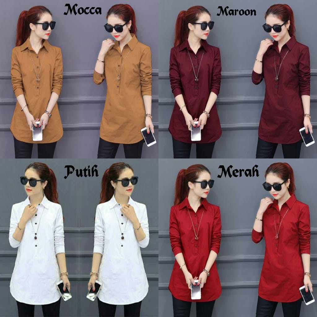 [HEM MARISA FT]Blouse wanita katun varian warna