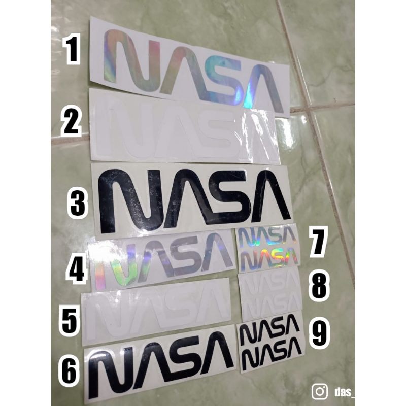 sticker cutting NASA UK.12CM, 8CM, 6CM