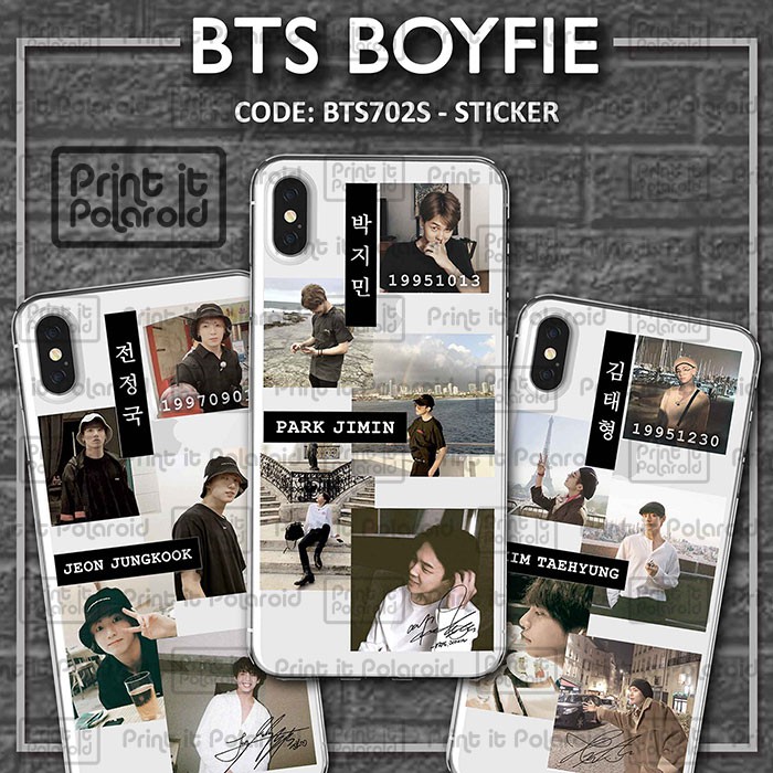  STIKER  BTS  Boyfie Kpop foto casing hp  tablet laptop buku 