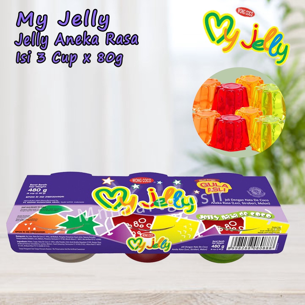 Wong Coco / My Jelly / Jelly Aneka Rasa / Isi 3cup X 80g