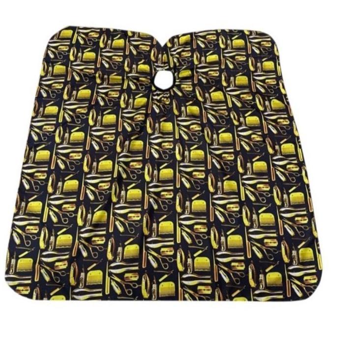 COD✔️Sarung Kain Kip Kep Potong Rambut MOTIF GOLD BARBER Salon Barbershop|RA8
