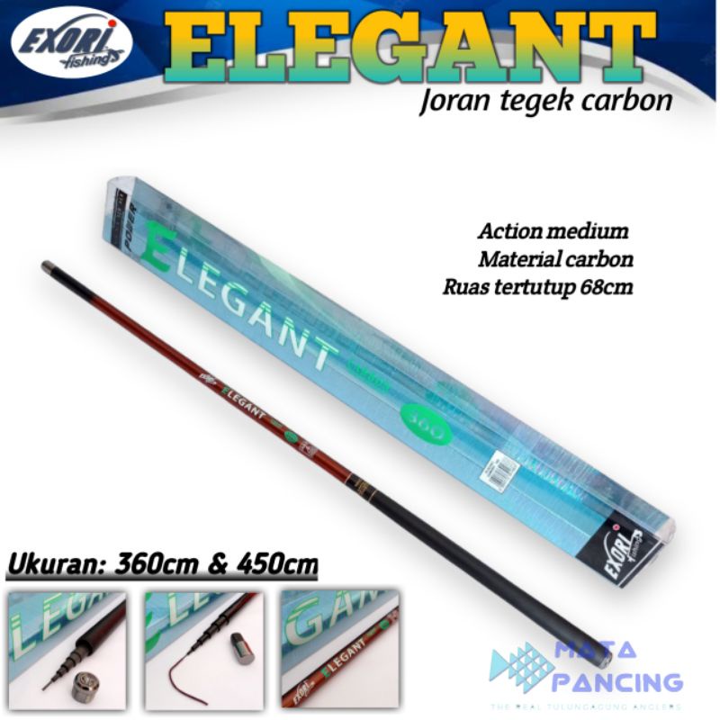 Joran tegek exori elegant 360 450 carbon action medium hard seperti iguruai kaiju iguruai tiger warr