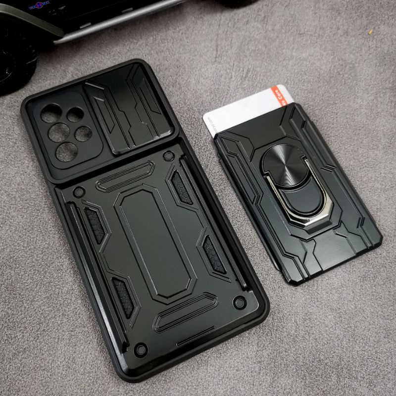Samsung A52 - A52s 5G CardX Flip Lens Card Ring Armor Case Shockproof